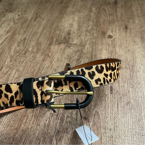 NWT Halogen Cow Hair Animal Print Belt Size Small - Picture 4 of 4